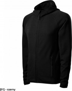 MALFINI Direct 417 - ADLER - Stretch polar męski, 240 g/m, 95 % micro poliester, 5 % elastan - czarny XL 2