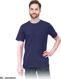 R.E.I.S. TSRLONG - t-shirt męski o wydłużonym kroju, 100% bawełna. - granatowy S 1