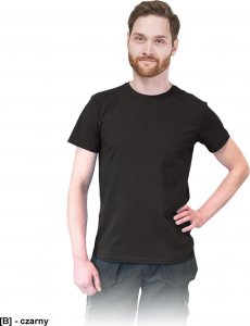 R.E.I.S. TSRSLIM - t-shirt męski o dopasowanym kroju, 100% bawełna - czarny M 1