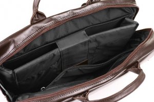 Torba VOOC Torba skórzana na laptopa 15,6" EP8 BROWN 5