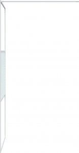 vidaXL vidaXL Ścianka prysznicowa, biała, 80x195 cm, przezroczyste szkło ESG 4
