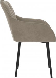 vidaXL vidaXL Krzesła stołowe, 2 szt., jasnoszare, obite aksamitem 5