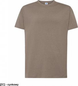 JHK T-shirt JHK TSRA 150 - męski z krótkim rękawem wzmocniony lycrą ściągacz, 100% bawełna, 155-160g - cynkowy XL 1