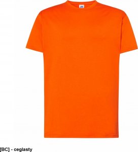 JHK T-shirt JHK TSRA 150 - męski z krótkim rękawem wzmocniony lycrą ściągacz, 100% bawełna, 155-160g - ceglasty XL 1