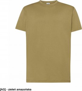 JHK T-shirt JHK TSRA 150 - męski z krótkim rękawem wzmocniony lycrą ściągacz, 100% bawełna, 155-160g - zieleń amazońska S 1