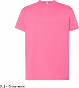 JHK T-shirt JHK TSRA 150 - męski z krótkim rękawem wzmocniony lycrą ściągacz, 100% bawełna, 155-160g - różowy azalia S 1
