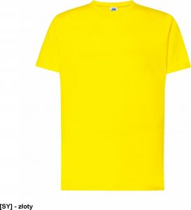 JHK T-shirt JHK TSRA 150 - męski z krótkim rękawem wzmocniony lycrą ściągacz, 100% bawełna, 155-160g - złoty 4XL 1
