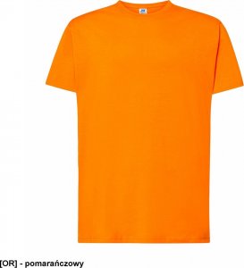 JHK T-shirt JHK TSRA 150 - męski z krótkim rękawem wzmocniony lycrą ściągacz, 100% bawełna, 155-160g - pomarańczowy 4XL 1