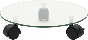 vidaXL vidaXL Podstawki pod doniczki, na kółkach, 4 szt., 28 cm, szklane 2
