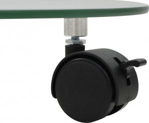 vidaXL vidaXL Podstawki pod doniczki, na kółkach, 4 szt., 28 cm, szklane 4