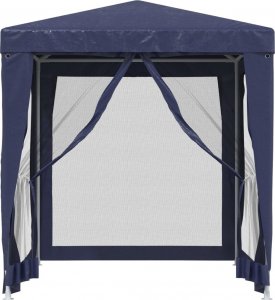 vidaXL vidaXL Namiot imprezowy z 4 ścianami z siatki, niebieski, 2x2 m, HDPE 3