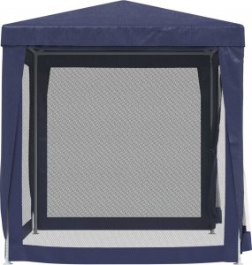 vidaXL vidaXL Namiot imprezowy z 4 ścianami z siatki, niebieski, 2x2 m, HDPE 4