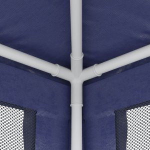 vidaXL vidaXL Namiot imprezowy z 4 ścianami z siatki, niebieski, 2x2 m, HDPE 6