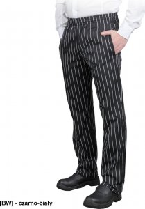 R.E.I.S. GENTO-M - męskie spodnie kucharskie do pasa, 100% bawełna, 220 g/m 3XL 1