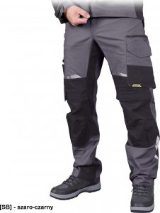 R.E.I.S. HARVERAIR-T - spodnie ochronne do pasa HARVERAIR, OEKO-TEX Standard 100, 7 kieszeni, odblaski, 97% bawełna, 3% spandex canvas, 240 g/m2 56 1