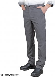 R.E.I.S. LENTO-M - męskie spodnie kucharskie do pasa, 70% poliester, 27% bawełna, 3% spandex, 215 g/m 3XL 1