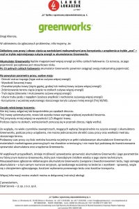 Greenworks 24V Akumulator 4 Ah Greenworks G24B4WP+ z USB 2