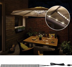 Paulmann Outdoor Mobile parasol light 3000K 4x0,4m 1