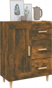vidaXL Komoda, przydymiony dąb, 69,5x34x90 cm 4