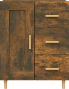 vidaXL Komoda, przydymiony dąb, 69,5x34x90 cm 7