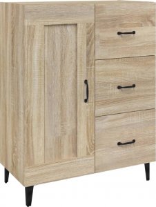 vidaXL vidaXL Komoda, dąb sonoma, 69,5x34x90 cm, materiał drewnopochodny 2