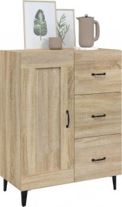 vidaXL vidaXL Komoda, dąb sonoma, 69,5x34x90 cm, materiał drewnopochodny 4