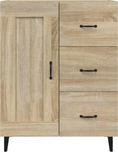 vidaXL vidaXL Komoda, dąb sonoma, 69,5x34x90 cm, materiał drewnopochodny 7