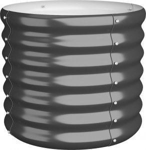 vidaXL vidaXL Donica ogrodowa, stal malowana proszkowo, 40x40x36 cm, antracyt 2