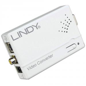 Adapter AV Lindy Composite Video - S-Video - D-Sub (VGA) biały (32629) 1