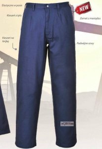 Portwest FR36 Spodnie Bizflame Pro - antystatyczne do pasa dla spawaczy - szary XL 1