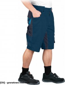 Leber&Hollman LH-NA-TS - spodnie ochronne do pasa - krótkie - granatowo-niebieski L 1
