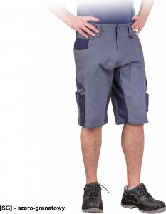 Leber&Hollman LH-POND-TS - spodnie ochronne do pasa z krókimi nogawkami, 100% bawełna, 240 g/m L 1