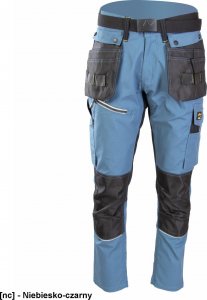 Polstar A6SP - SEVEN KINGS SPODNIE DO PASA PRO NIEBIESKIE, BAWEŁNA/POLIESTER/SPANDEX (57% / 40% / 3%), 300G/M2 - niebiesko-czarny 58 1