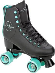 RAVEN Klasyczne Retro Wrotki RAVEN Elle Black/Mint 38 1