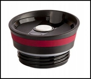 Edel Hoff KUBEK TERMICZNY 380ML TERMOS CZARNY MAT CZERWONY 5