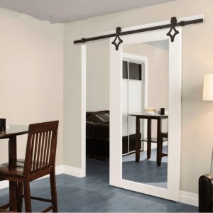 Bonmario System drzwi przesuwnych typu BARNDOOR wzór: diament bez drzwi 5