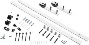 Bonmario System drzwi przesuwnych typu BARNDOOR wzór: klasyczny, biały bez drzwi 2