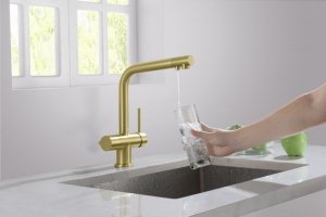 Bateria kuchenna Blue Water Crystal stojąca mosiądz (BW-5901730616583) 4