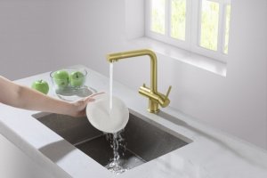 Bateria kuchenna Blue Water Crystal stojąca mosiądz (BW-5901730616583) 6