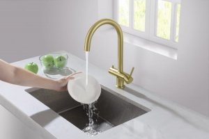 Bateria kuchenna Blue Water Eden stojąca mosiądz (BW-5901730616545) 4