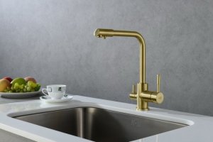 Bateria kuchenna Blue Water Amanda stojąca mosiądz (BW-5901730616514) 4