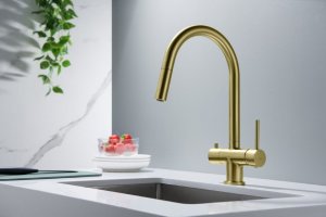 Bateria kuchenna Blue Water Cyrus stojąca mosiądz (BW-5901730616613) 8