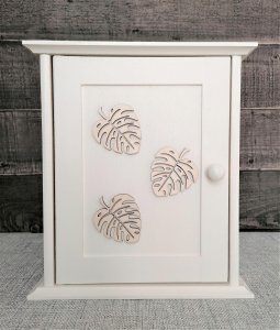 Prowansalska Manufaktura Szafka na klucze Ażurowe Liście-57 2