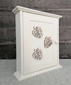 Prowansalska Manufaktura Szafka na klucze Ażurowe Liście-57 3