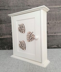 Prowansalska Manufaktura Szafka na klucze Ażurowe Liście-57 4