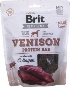 Brit Brit Jerky Venison Protein Bar Dziczyzna - przysmak dla psa - 200g 1