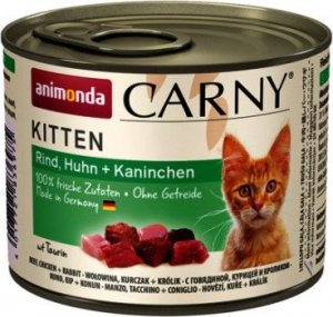 Animonda ANIMONDA Carny Kitten smak: wołowina, kurczak i królik 200g 2