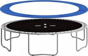 Springos Osłona na sprężyny z siatką do trampoliny zewnętrzną 10FT 300/305/312 cm niebieska UNIWERSALNY 1