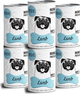 Paka Zwierzaka PEPE MONO PROTEIN Lamb (jagnięcina) 6x400g 1