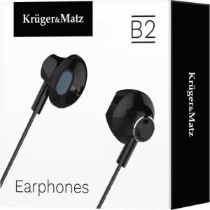 Słuchawki Kruger&Matz Słuchawki douszne z mikrofonem Kruger&Matz B2 czarne 3